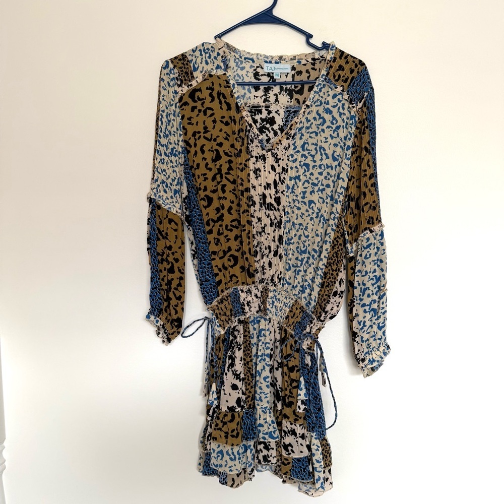 Taj by Sabrina Crippa Animal Print Dress